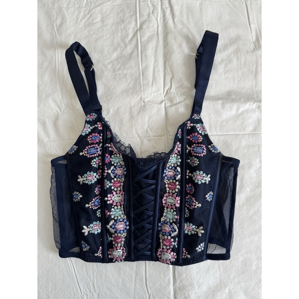 Victoria's Secret Dream Angels Unlined Lace Up Corset Top Size: S